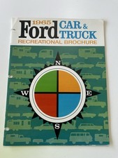 1965 Ford Car & Truck Recreational Brochure Mustang Falcon Thunderbird Towing picture