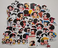 45pc. MAFALDA VINYL WATERPROOF STICKERS/DECALS picture