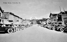 Bridge Street View Cars Yorkville Illinois IL - 11x17 Reprint picture