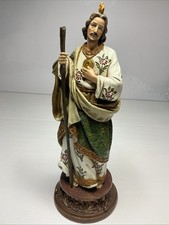 St. Jude 9” Tall Resin Statue Used Please Read picture
