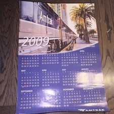 Amtrak 2009 Wall Calendar Railroad Train Photo Wall Calendar picture