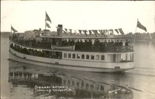 Newport VT Steamer Anthemis Richardson c1910s Real Photo Vintage Postcard bhn picture