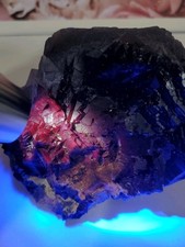 Black Rose Fluorite Specimen 874g Pakistan UV-Reactive picture