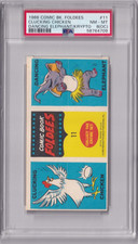 1966 TOPPS COMIC BOOK FOLDEES #11 KRYPTO DOG PSA 8(0C) HIGHEST GRADED picture