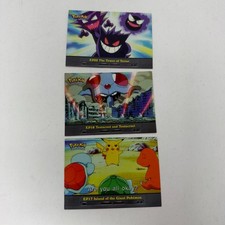 Vintage 2000 Topps Pokemon TV Animation Cards Lot 3 Pikachu Gengar Haunter picture