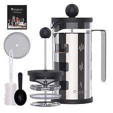 French Press Cafetiere 4 Cups, Stainless Steel Body Shell Coffee Maker- Heat Res picture