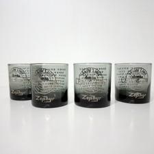 Main Line Rio Grande Railroad Thru The Rockies Zephyr Train Drinking Glass Set picture