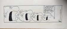 Original Comic Strip Animal Crackers Daily By Rog Bollen Signed Dish picture