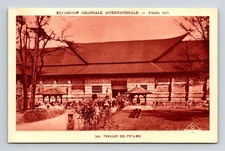 Expo Coloniale Internationale Paris France WB Postcard UNP Unused VTG Vintage picture