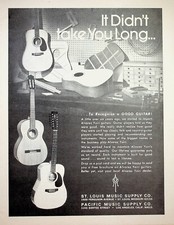 1974 Alvarez Yairi Guitars - Vintage Print Advertisement picture