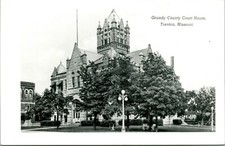 Vtg Postcard RPPC Grundy County Court House - Trenton Missouri - Unused picture