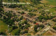 1950'S. AIR VIEW OF MILLTOWN, WISCONSIN. POSTCARD. YD3 picture