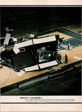 Sports Illustrated Charlotte Coliseum Scoreboard Crash 1988 Magazine Page picture