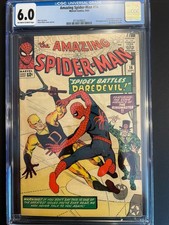 Amazing Spider-Man 16 1964 Marvel Comics CGC F 6.0 1st Crossover App Daredevil picture