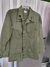 Vtg 1969 Vietnam US Army Ripstop Jungle Fatigue Jacket Small 82nd Airborne LTC picture