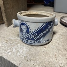 Hanewacker Ceramics Chewing Tobacco Container Salt Glaze Um 1900 picture