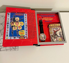 Unused 1994 Spider-Man Collectors Watch Vol 2 Fossil Limited Edition & Paperwork picture