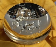 VINTAGE JAPANESE 24k GOLD PLATED COMMEMORATIVE SAKE CUP IN BOX  picture