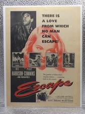 Vintage John Galsworthy's Escape Movie Fox 1948 Print Advertising Full Page Ad picture