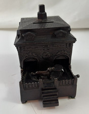 VTG ANT Cast Iron Bank H.L. Judd Mechanical Dog Turntable Works picture