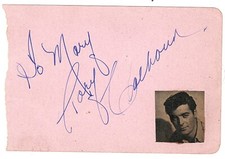 GREAT WESTERN ACTOR ROY CALHOUN AUTOGRAPH ON OLD ALBUM PAGE picture