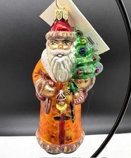 Christopher Radko Baby Balmoral Santa Blown Glass Christmas Ornament 4 1/2