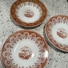 Vtg Dentalle BF (Boch Freres ) Belgium Quail With Lace Decor Bowls Ceramic 3 picture