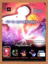 2002 REZ PS2 Original Advertisement / Retro Promo v1 picture