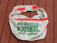 Vintage Milwaukee Journal Newspaper Bag Newsboy 1990s picture
