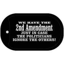 2nd Amendment Novelty Metal Dog Tag Necklace 2