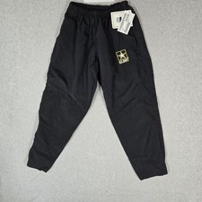 US Army Women Pants SMALL SHORT Black Nylon Embroidered Defense Logistics NWT picture