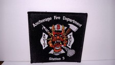 Vintage Fire Department Patch - Anchorage Alaska Fire Station 3 - NEW picture