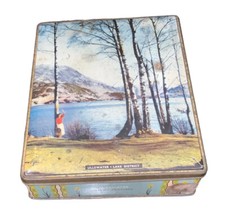 Vintage 50's Ullswater Lake Souvenir hinged sweets tin Edwards Sharps and Son picture