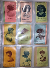 Lot of 37 Antique S72-1 Actress Silks Old Mill Cigarette Tobacco picture