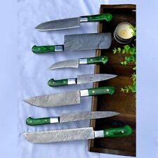 Handmade Damascus Steel 7pcs Knives Set Chef Knife Set - Free Customization picture