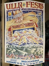 vintage Ullr Fest Breckenridge Colorado 1993 poster Norse God of Snow festival picture