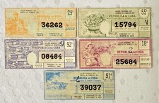 5 Billetes De Loteria-1959-republica De Cvb@ picture