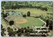 c1996 Vero Beach Florida Vintage Postcard Holman Stadium Dodgertown Aerial View picture
