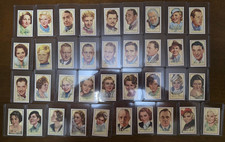 1935 GALLAHER LTD. PORTRAITS OF FAMOUS STARS 37 CARD LOT SEE LIST  picture