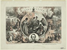 Philadelphia PA 1865 Emancipation Thomas Nast Civil War Engraving Lincoln picture