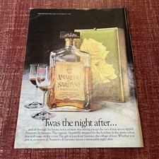1977 Amaretto di Saronno Print Ad Original Vintage Twas The Night Before picture
