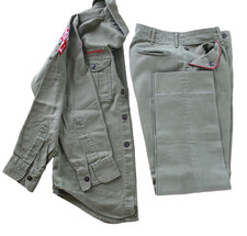 Vtg Boy Scouts of America Uniform Boys 12 - 14 Shirt Pants Sanforized Patches picture