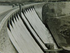 Elak Valley Claerwen Dam In Powys Wales Real Photo Vintage Postcard picture