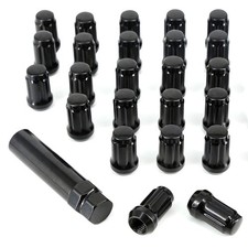 24-Pack M12x1.5 Black Spline Lug Nuts Fit for Toyota Tacoma Tundra picture