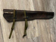 Vintage WWII Jeep M1 Carbine Leather Scabbard Keyston Bros 1942 W/ Straps picture
