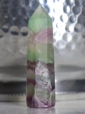 Stone of Self Confidence: Natural Fluorite Crystal Point Raw Tanzania +gift bag picture