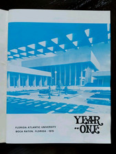 Florida Atlantic University 1970 Yearbook Boca Raton Year One 1st Ed. Softcover picture