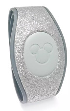 Disney World Parks Silver Sparkle Glitter Magicband 2 Magic Band Linkable - NEW picture