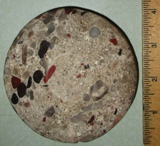 Very Nice Rare Conglomerate Salt River Discoidal - Authentic Indian Artifact picture