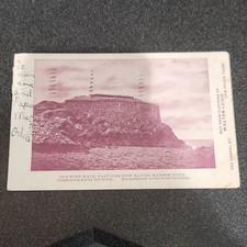 Vintage Harbor View Old Fort Hale New Haven Posted 1907. Advertising Postcard. picture
